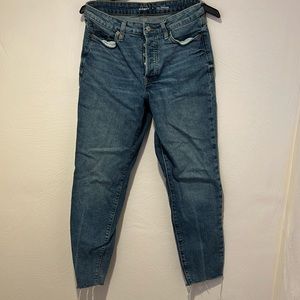 Old navy medium wash straight jeans